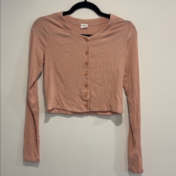 Aritzia Wilfred free Blush Ribbed Cardigan - Picture 10 of 10